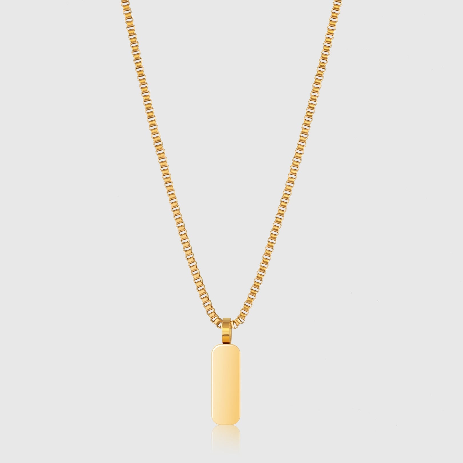 Minimal Pendant & Box Chain